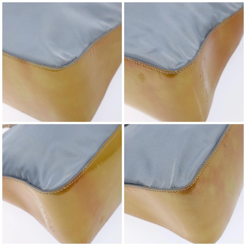 PRADA Hand Bag Nylon Light Blue Auth - Picture 16 of 16